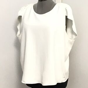 NWT Emporio Armani Slit-Sleeve Cape Top